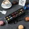 HAPPY POTATO 25 Pack Macaron Boxes for 6 721919 Inches Macaron Packaging Boxes Black Macaron Boxes with Clear Window Macaron Container Packaging Boxes with Ribbon