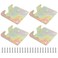 suiwotin Suiwotin 4 Sets Bed Rail Hook Plates Heavy Duty Bed Rail Fitting Bracket with Mounting Screws Universal Wood Bed Rail Hooks Hardware for Bed Frames Headboards FootBoards Galvanized Brass
