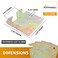 suiwotin Suiwotin 4 Sets Bed Rail Hook Plates Heavy Duty Bed Rail Fitting Bracket with Mounting Screws Universal Wood Bed Rail Hooks Hardware for Bed Frames Headboards FootBoards Galvanized Brass