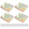 suiwotin Suiwotin 4 Sets Bed Rail Hook Plates Heavy Duty Bed Rail Fitting Bracket with Mounting Screws Universal Wood Bed Rail Hooks Hardware for Bed Frames Headboards FootBoards Galvanized Brass
