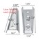 Dahszhi 4Pcs Interlocking Sofa Connector BracketFurniture Assemble Fixing Joint Connectors Bands Flush Mount HangerTaper 472120mm Silver