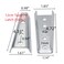 Dahszhi 4Pcs Interlocking Sofa Connector BracketFurniture Assemble Fixing Joint Connectors Bands Flush Mount HangerTaper 472120mm Silver