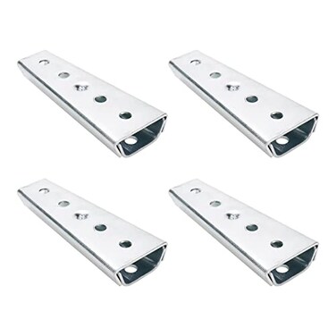 Dahszhi 4Pcs Interlocking Sofa Connector BracketFurniture Assemble Fixing Joint Connectors Bands Flush Mount HangerTaper 472120mm Silver