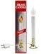 Creative Hobbies Electric Window Candle Lamp with Brass Plated Base OnOff Switch Light Bulb Ready to Use LED