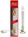 Creative Hobbies Electric Window Candle Lamp with Brass Plated Base OnOff Switch Light Bulb Ready to Use LED