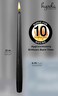 Hyoola Tall Taper Candles 12 Inch Black Unscented Dripless Taper Candles 10 Hour Burn Time 4 Pack