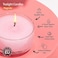 Hyoola HYOOLA Scented Tealight Candles Clear Cup Magnolia Tealight Candles Scented 6 Hour Burn Time 15 Pack European Made