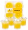 Hyoola HYOOLA Clear Cup Scented Votive Candles Citronella 12 Hour Burn Time 4 Pack European Made