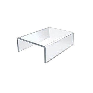 Azar Displays 515332 55 W x 4 D x 2 H Acrylic Riser 4 Pack