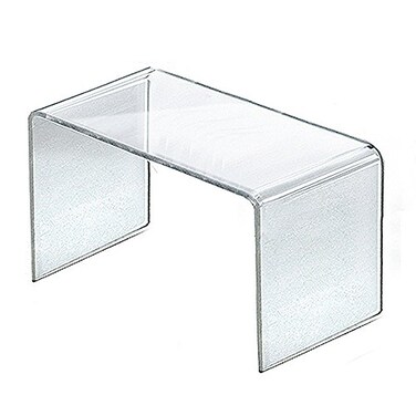 Azar Displays 515336 8 W x 4 D x 45 H Acrylic Riser 4 Pack