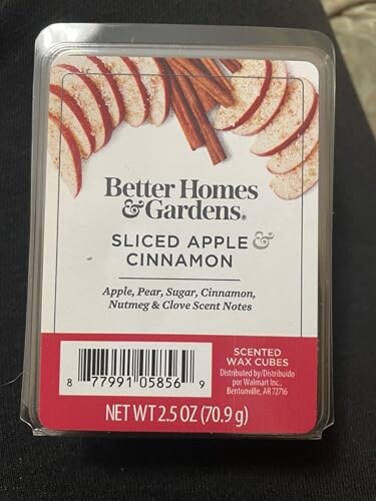 NITRO Better Homes and Gardens Sliced Apple Cinnamon Scented Wax Cubes 4Pack