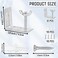 Koceci 10 PCS Roman Shade Wall L Bracket with Wingnut Cellular Shade Mounting Brackets Blind Brackets for Woven Wood Inside Ceiling Fold Shade Silver