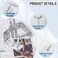 Koceci 10 PCS Roman Shade Wall L Bracket with Wingnut Cellular Shade Mounting Brackets Blind Brackets for Woven Wood Inside Ceiling Fold Shade Silver