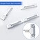 Funrous Curtain Rod Brackets Hooks Accessories Adjustable Sets with Screws Support Hangers for Home Kitchen 10 Sets