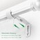 LLPJS Curtain Rod Bracket Adjustable Drapery Rod Holder Hooks Support Hangers for 1 inch Diameter Window Curtain Rods White 2Pack