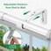 LLPJS Curtain Rod Bracket Adjustable Drapery Rod Holder Hooks Support Hangers for 1 inch Diameter Window Curtain Rods White 2Pack