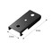 TOKPLNU Ceiling Mount Bracket for Flexible Bendable Curtain Track Black Curved Curtain Rail Ceiling Mounting Hardware 10 Pack