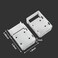 BUHYUHB Blind Brackets 2 Inch Low Profile Box Mounting Bracket for Window Blinds Window Blinds Headrail Holder Bracket with Screws 6PCS