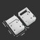 BUHYUHB Blind Brackets 2 Inch Low Profile Box Mounting Bracket for Window Blinds Window Blinds Headrail Holder Bracket with Screws 6PCS