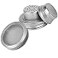 MIA GENOVIA Sprout Sprouting Mesh Strainer Shaker Lids Kit for Mason Jar Lid Silver 2 Pack