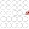eispap 1Set24Pack 12pc 70mm Regular and 12pc 86mm Wide Mouth Silicone Sealing Rings Set Reusable LeakProof Gaskets for Mason Jar Lids Translucent