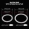 eispap 1Set24Pack 12pc 70mm Regular and 12pc 86mm Wide Mouth Silicone Sealing Rings Set Reusable LeakProof Gaskets for Mason Jar Lids Translucent