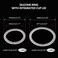 eispap 1Set24Pack 12pc 70mm Regular and 12pc 86mm Wide Mouth Silicone Sealing Rings Set Reusable LeakProof Gaskets for Mason Jar Lids Translucent
