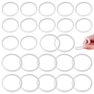 eispap 1Set24Pack 12pc 70mm Regular and 12pc 86mm Wide Mouth Silicone Sealing Rings Set Reusable LeakProof Gaskets for Mason Jar Lids Translucent