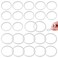 eispap 1Set24Pack 12pc 70mm Regular and 12pc 86mm Wide Mouth Silicone Sealing Rings Set Reusable LeakProof Gaskets for Mason Jar Lids Translucent