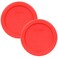 Pyrex 7202PC 1Cup Red Food Storage Replacement Lids 2Pack Made in the USA