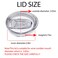 XccMe 12oz Wine Tumbler Replacement Lids 4 PackSpill Proof Splash Resistant Silicone Sliding CoversStraw Friendly BPA FreeInner Diameter2828