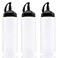 Jutoe 3PACK Plastic Squeeze Bottles 6 oz Plastic Condiment Bottles With LeakProof Cap Ketchup Squeeze Bottle For Kitchen Use