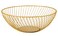 IBWell Gold Wire Fruit Basket Bowl Kitchen Stand for the CountersRountTwill Small