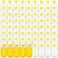 Tanlade 72 Pcs Honey Bottles Bulk 8 Oz Plastic Clear Squeeze Honey Jars Empty Container Refillable Dispenser Jam Bottle with Flip Top Lid for Storing and Dispensing