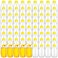 Tanlade 72 Pcs Honey Bottles Bulk 8 Oz Plastic Clear Squeeze Honey Jars Empty Container Refillable Dispenser Jam Bottle with Flip Top Lid for Storing and Dispensing