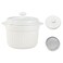 MaoYaMao Ceramic Bacon Grease Container with StrainerGrease Container for Kitchen 17ozWhite