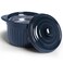 ONTUBE Ceramic Bacon Grease Container Keeper with Strainer 17oz Navy