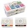 EDOLOU Stackable Snackle Box Container 2 Pack 14 Compartments with 2 Drain Compartments BPAFree Snack Organizer with Lids Handles for Family Snacks Dishwasher Microwave Safe White 2 Pack