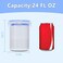 Qiuhome 24 oz Pickle Jar with Strainer Jalapeno Container with Strainer Pickle Container 2 Pack