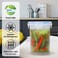 Qiuhome 24 oz Pickle Jar with Strainer Jalapeno Container with Strainer Pickle Container 2 Pack