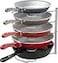 Deco Brothers Pan Organizer Rack for Kitchen Cabinet and Counter Silver