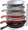 Deco Brothers Pan Organizer Rack for Kitchen Cabinet and Counter Silver