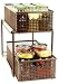 Deco Brothers 2 Tier Bathroom Storage Organizer with PullOut Drawer Bronze