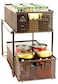 Deco Brothers 2 Tier Bathroom Storage Organizer with PullOut Drawer Bronze