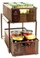 Deco Brothers 2 Tier Bathroom Storage Organizer with PullOut Drawer Bronze