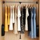 uyoyous Pull Down Closet Rod 32674527 Width Adjustable Clothing Storage System with SoftClose 60 lbs Load Capacity Wardrobe Lifting Rod Black