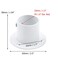 Coshar 4Pcs Stainless Steel Flange Rod End Holder 11432mm Inch Shower Closet Pole End Support Socket Bracket Support White