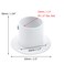 Coshar 4Pcs Stainless Steel Flange Rod End Holder 11432mm Inch Shower Closet Pole End Support Socket Bracket Support White
