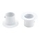 Coshar 4Pcs Stainless Steel Flange Rod End Holder 11432mm Inch Shower Closet Pole End Support Socket Bracket Support White