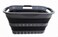 SAMMART 30L 8 Gallon Collapsible 3 Handled Plastic Laundry Basket Foldable Pop Up Storage ContainerOrganizer Space Saving HamperBasket GreyBlack